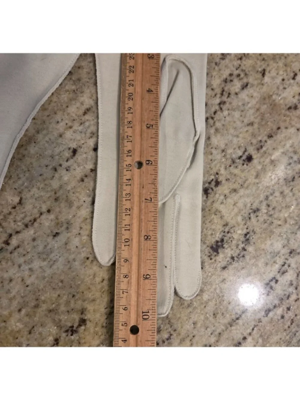 New! Vintage Women's Size S 6.5 Gray Beige Cotton Uniform Formal Gloves